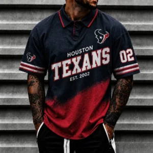 Limited Edition – Customized NFL Houston Texans Polo Shirt