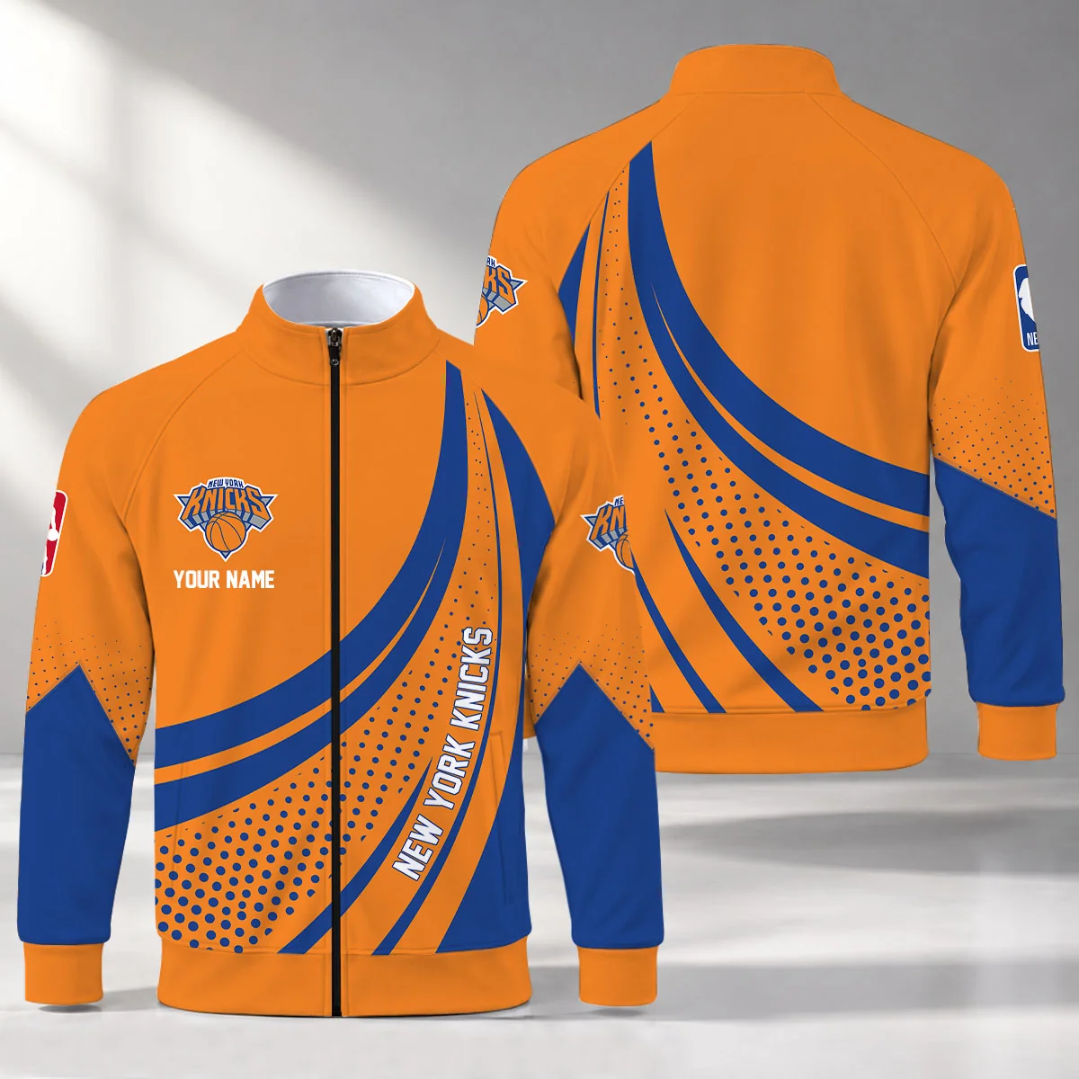 Limited Edition – Customized NBA New York Knicks Stand Collar Jacket