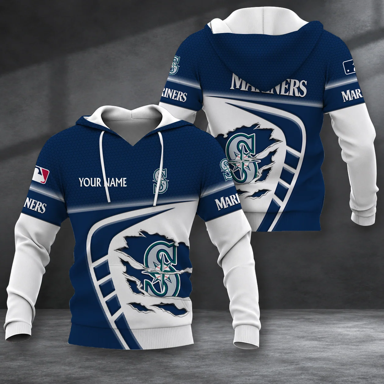 Limited Edition – Customized MLB Seattle Mariners T-Shirt, Polo Shirt, Zip Polo Shirt, Sweatshirt, Hoodie & Zip Hoodie