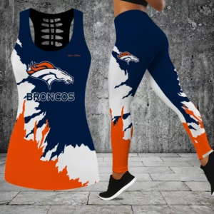 Limited Edition – Customized NFL Denver Broncos Hollow Tank Top & Leggings Set