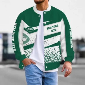 Limited Edition – Customized NFL New York Jets Satin Varsity & Baseball Jacket