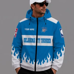 Limited Edition – Customized NBA Oklahoma City Thunder Windbreaker Jacket