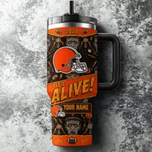 Limited Edition – Customized NFL Cleveland Browns Halloween 40Oz Tumbler