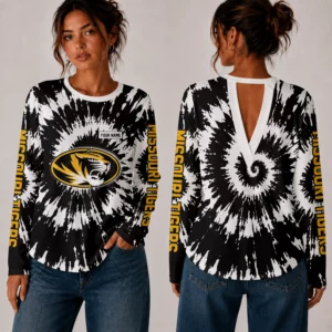 Limited Edition – Customized NCAA Missouri Tigers Women’s Back V-Cut Long-Sleeve Shirt