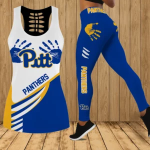 Limited Edition – Customized NCAA Pittsburgh Panthers Hollow Tank Top & Leggings Set