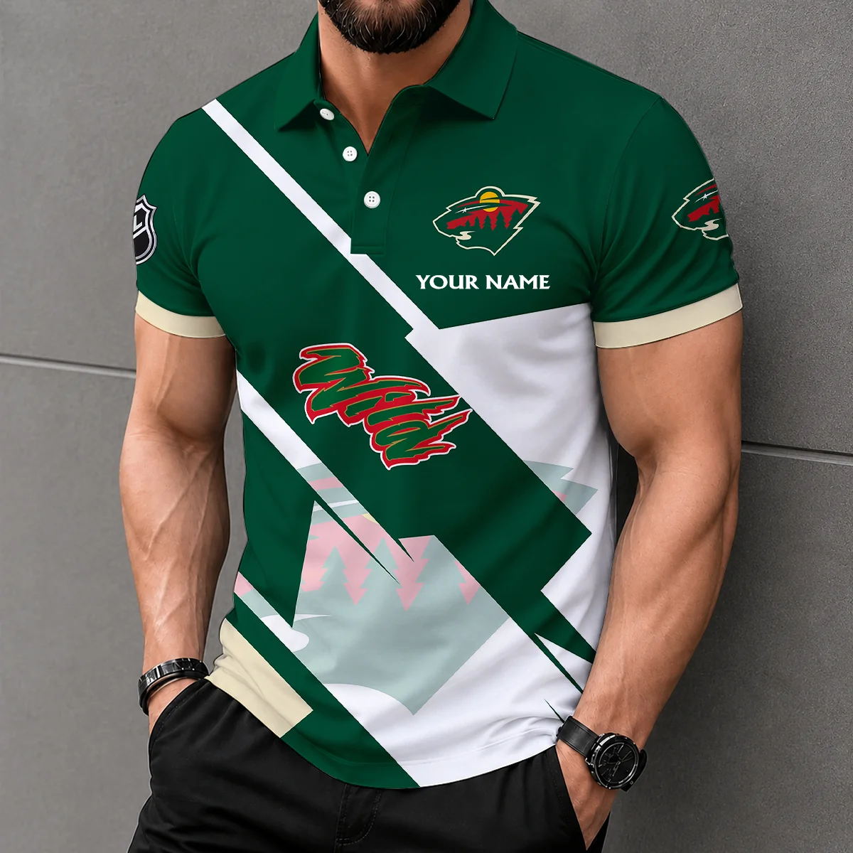 Limited Edition – Customized NHL Minnesota Wild Polo Shirt