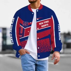 Limited Edition – Customized NFL New York Giants Satin Varsity & Baseball Jacket