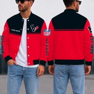 Limited Edition – Customized NFL Houston Texans Satin Varsity & Baseball Jacket