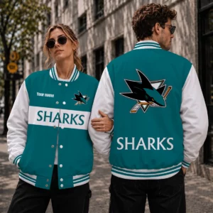 Limited Edition – Customized NHL San Jose Sharks Satin Varsity Jacket & Baseball Jacket