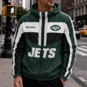 Limited Edition – Customized NFL New York Jets Windbreaker Jacket