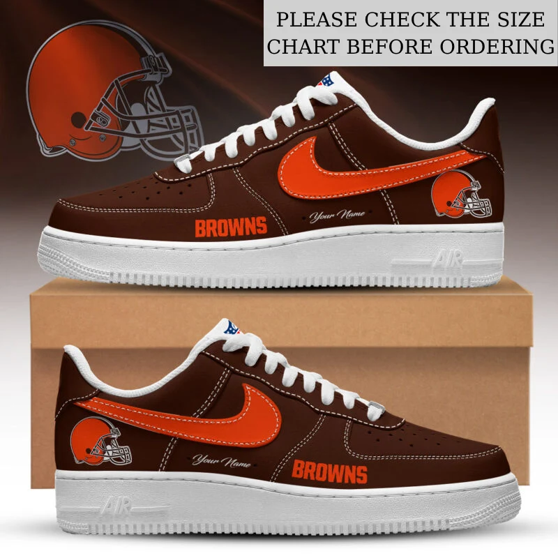 Limited Edition – Customized NFL Cleveland Browns Af1 Shoes
