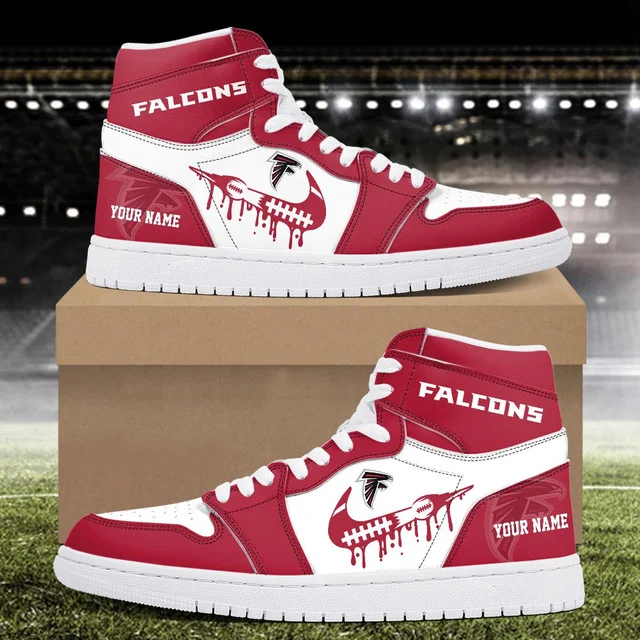 Limited Edition – Customized NFL Atlanta Falcons Air Jordan 1 Sneakers