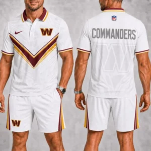 Limited Edition – Customized NFL Washington Commanders Polo Shirt & Short Pants