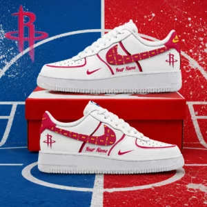 Limited Edition – Customized NBA Houston Rockets Af1 Sneakers