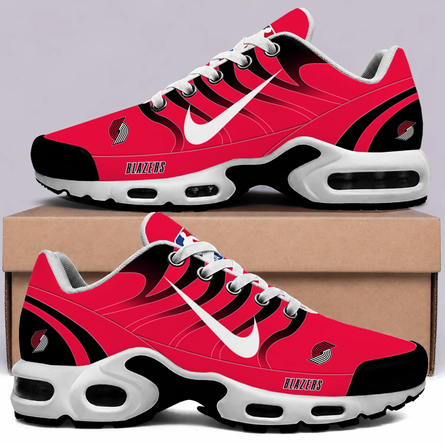 Limited Edition – Customized NBA Portland Trail Blazers Air Max Plus Sneakers
