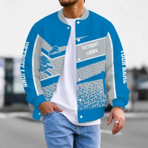 Limited Edition – Customized NFL Detroit Lions Satin Varsity & Baseball Jacket