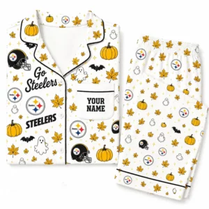 Limited Edition – Customized NFL Pittsburgh Steelers Halloween Long Pajamas Set