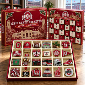 Ohio State Buckeyes 2026 Advent Calendar Buckeyes Collectible Christmas Ornaments