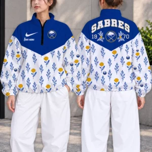 Limited Edition – Customized NHL Buffalo Sabres V-Neck Zipper Sweatshirt Jacket