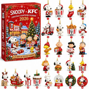 Snoopy x KFC 2026 Christmas Advent Calendar Snoopy Christmas Countdown Calendar