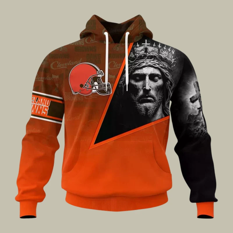 Limited Edition – Customized NFL Cleveland Browns God’s Blessing T-Shirt, Hoodie & Zip Hoodie - Image 2