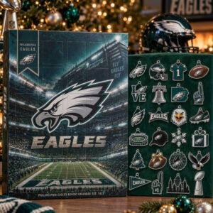 Philadelphia Eagles Advent Calendar 2026 Ornaments Christmas Countdown Fans Gift Idea
