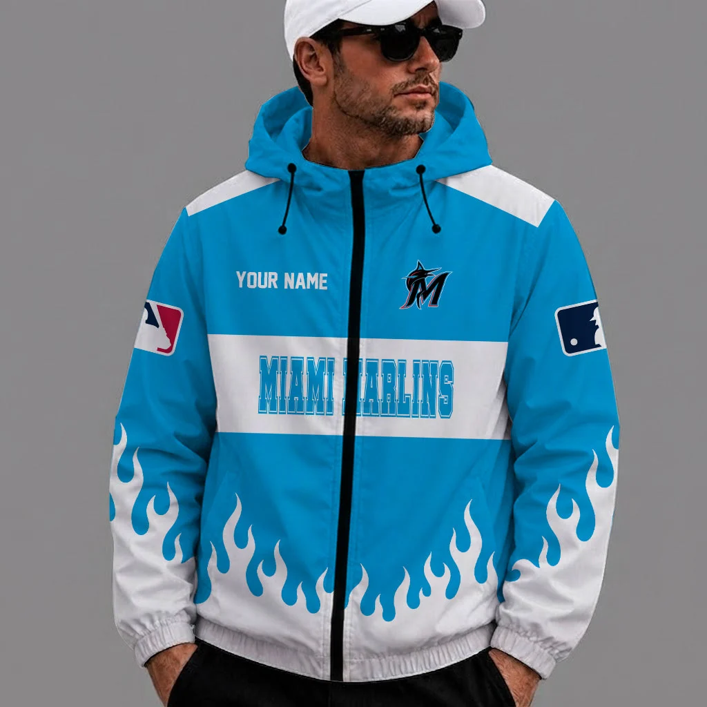 Limited Edition – Customized MLB Miami Marlins Windbreaker Jacket