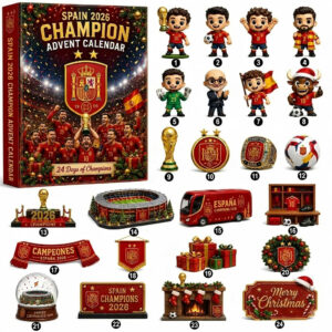 Spain National Football Team FIFA World Cup 2026 Champion Advent Calendar Meaningful Gifts