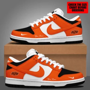Limited Edition – Customized NCAA Oklahoma State Cowboys Dunk Low Shoes