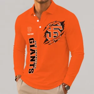 Limited Edition – Customized MLB San Francisco Giants Men’s Long Sleeve Polo