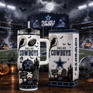 Limited Edition – Customized NFL Dallas Cowboys Halloween 40Oz Tumbler
