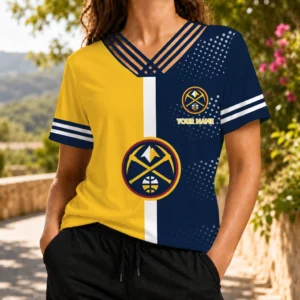 Limited Edition – Customized NBA Denver Nuggets V-Neck Shirt