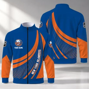 Limited Edition – Customized NHL New York Islanders Stand Collar Jacket