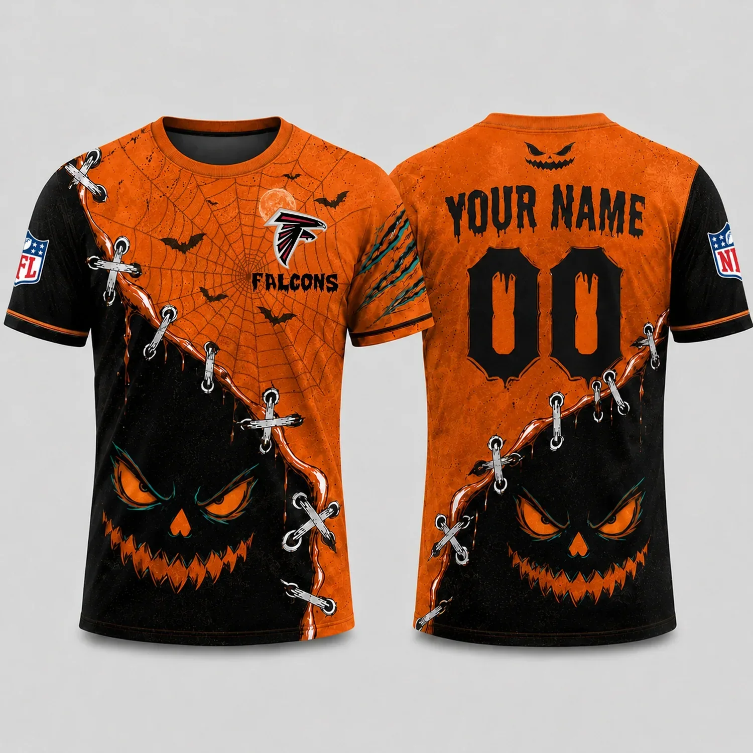 Limited Edition – Customized NFL Atlanta Falcons Halloween Unisex T-Shirt