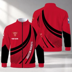 Limited Edition – Customized NBA Houston Rockets Stand Collar Jacket