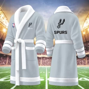 Limited Edition – Customized NBA San Antonio Spurs Multicolor Fleece Bathrobe