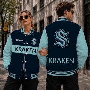 Limited Edition – Customized NHL Seattle Kraken Satin Varsity Jacket & Baseball Jacket