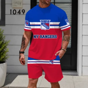 Limited Edition – Customized NHL New York Rangers Unisex T-Shirt & Shorts Set
