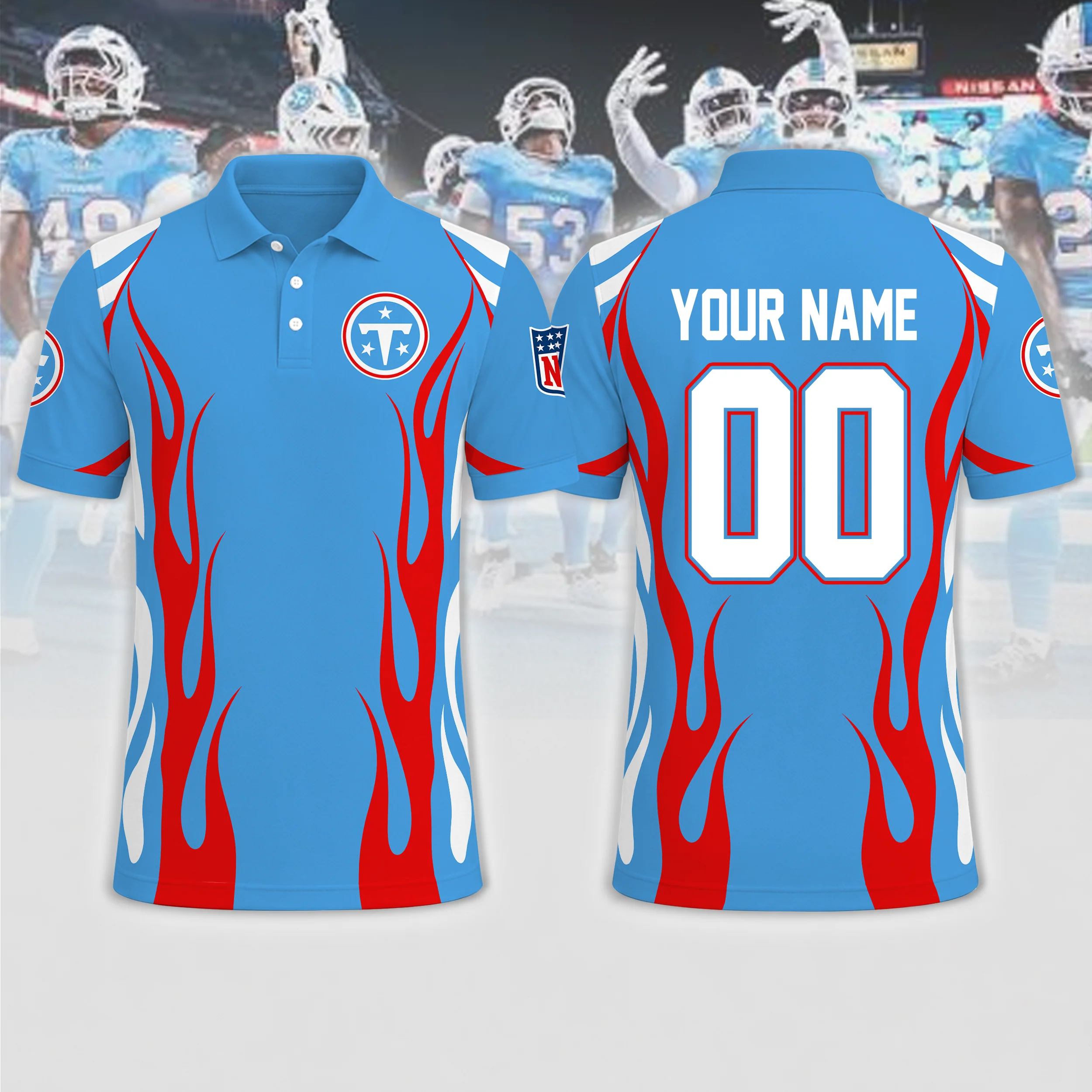 Limited Edition – Customized NFL Tennessee Titans Polo Shirt