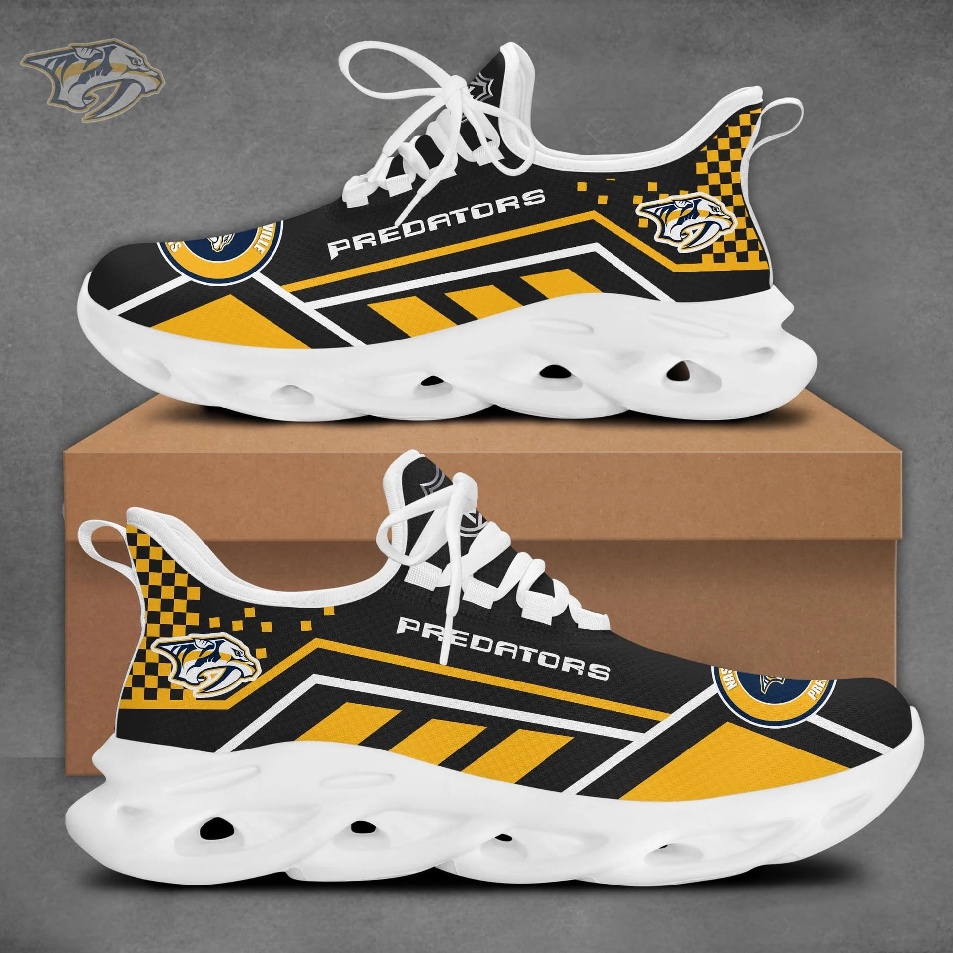 Limited Edition – Customized NHL Nashville Predators Max Soul Sneakers - Image 2