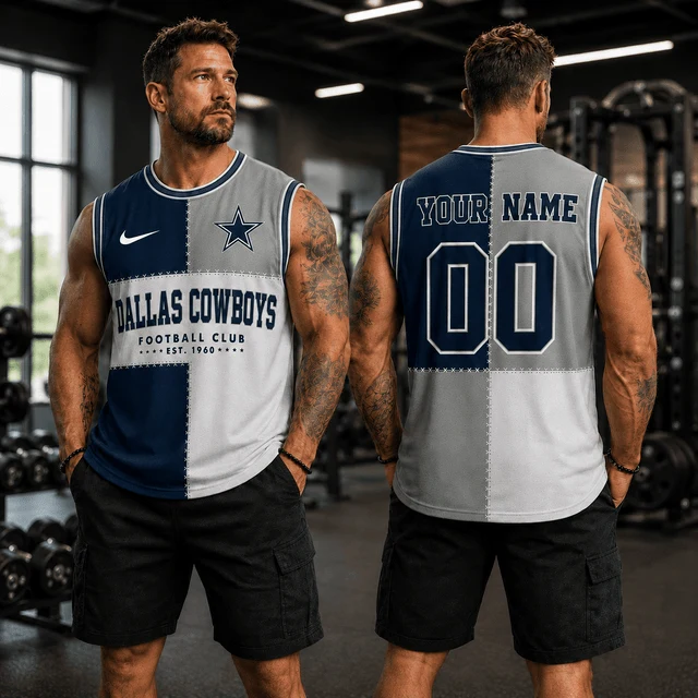 Limited Edition – Customized NFL Dallas Cowboys Men’s Gym Shirt