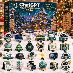 Chatgpt 2026 AI Bot Advent Calendar Chatgpt Merch Birthday Gifts Ideas For Him