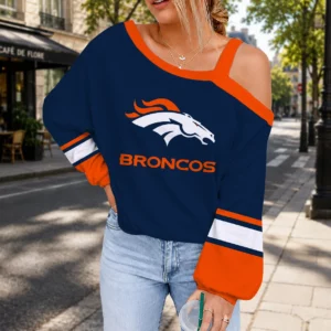 Limited Edition – Customized NFL Denver Broncos Drop Shoulder Sweatshirt