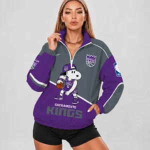 Limited Edition – Customized NBA Sacramento Kings V-Neck Zipper Sweatshirt Jacket