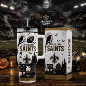 Limited Edition – Customized NFL New Orleans Saints Halloween 40Oz Tumbler