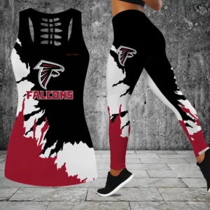 Limited Edition – Customized NFL Atlanta Falcons Hollow Tank Top & Leggings Set