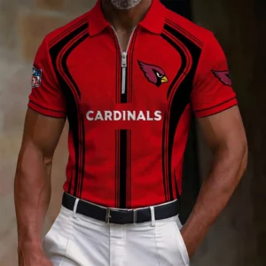 Limited Edition – Customized NFL Arizona Cardinals Zip Polo Shirt