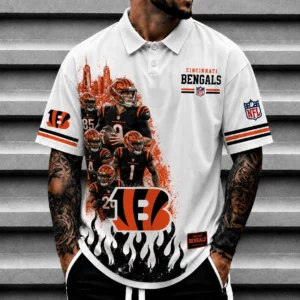 Limited Edition – Customized NFL Cincinnati Bengals Polo Shirt