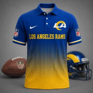 Limited Edition – Customized NFL Los Angeles Rams Polo Shirt