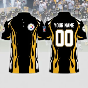Limited Edition – Customized NFL Pittsburgh Steelers Polo Shirt